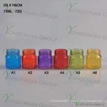 Manson Jar Mini Color Style Стеклянный петух Mason Jar, Петушок для ручек с ручкой